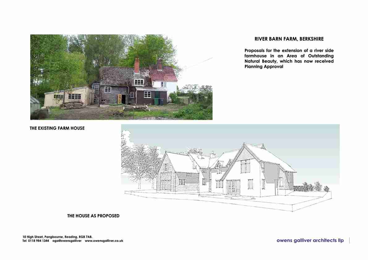 river barn 6 existing and proposed